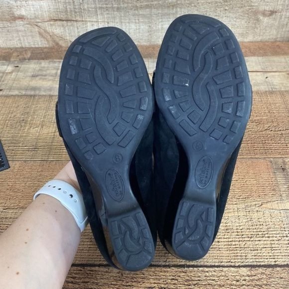 3/$12
Sophisticated Black Wedge Loafers with Silver Buckle. Buy 2 more for $12! - Picture 11 of 12